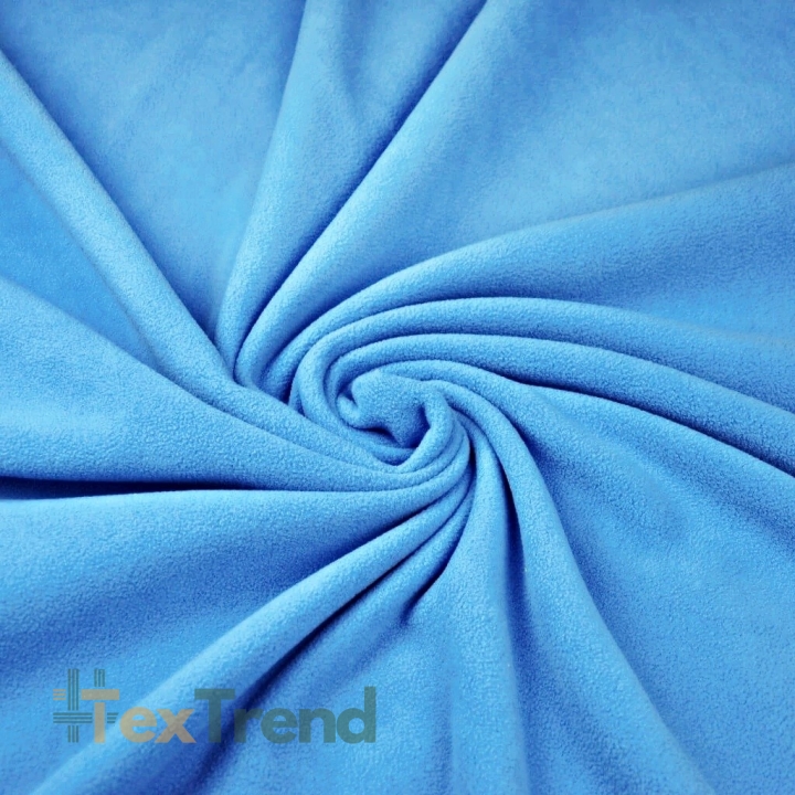 Bekleidungsfleece Stoff – blau