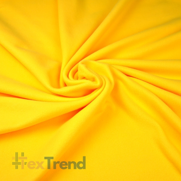 Bekleidungsfleece Stoff – gelb