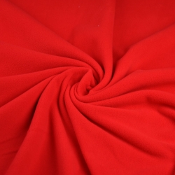 Bekleidungsfleece Stoff – rot