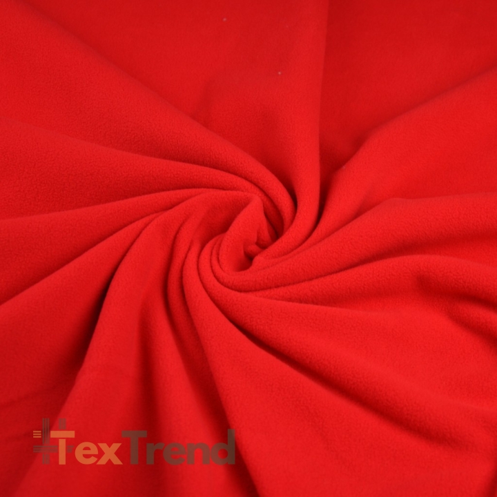 Bekleidungsfleece Stoff – rot