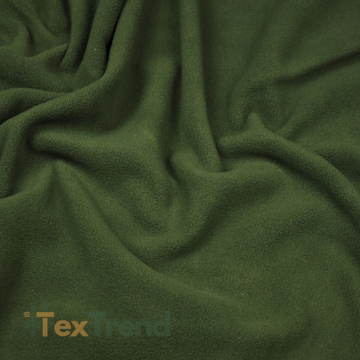 Bekleidungsfleece Stoff – khaki grün