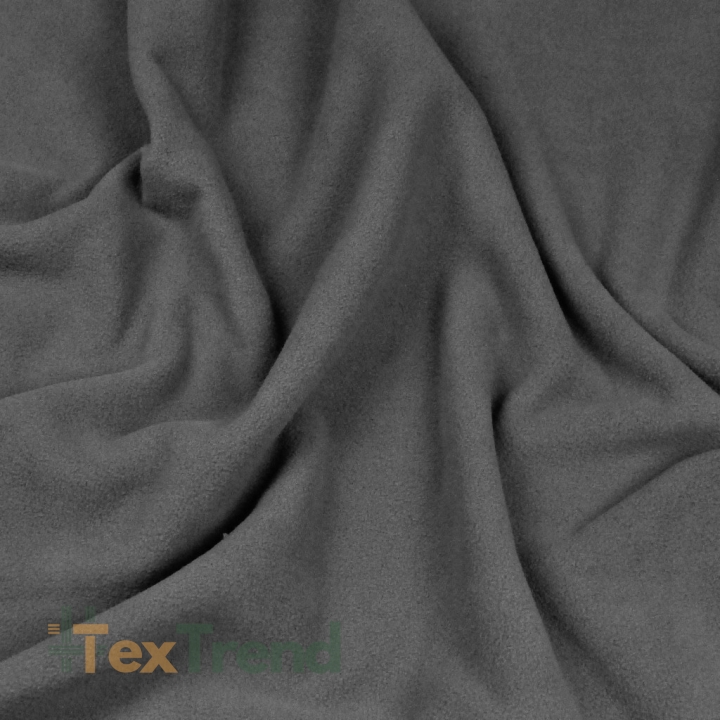 Bekleidungsfleece Stoff – dunkelgrau