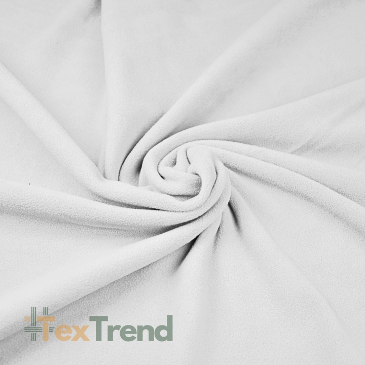 Bekleidungsfleece Stoff – weiß
