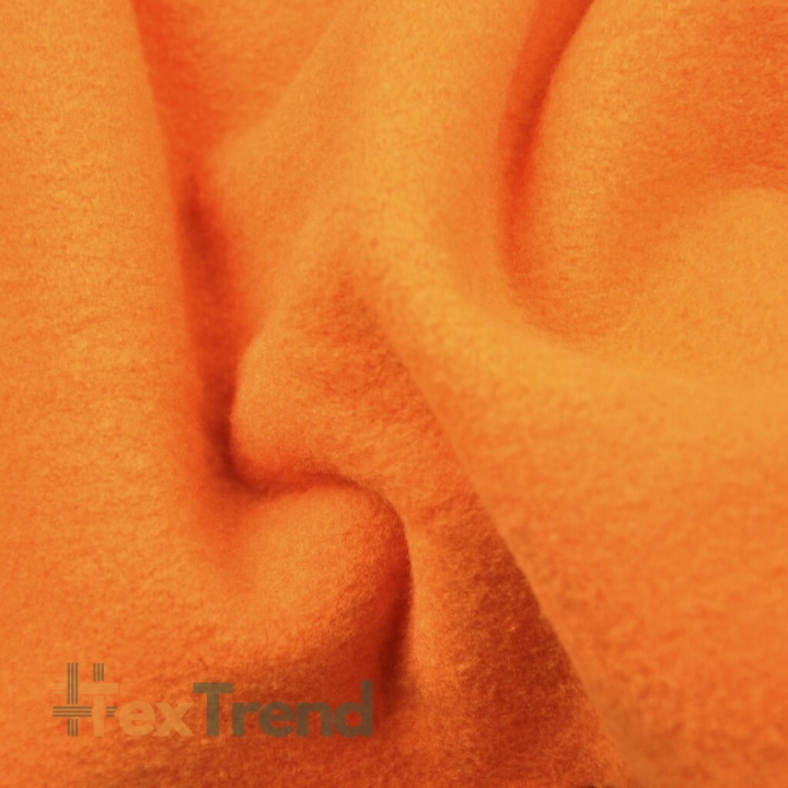 Bekleidungsfleece Stoff – orange