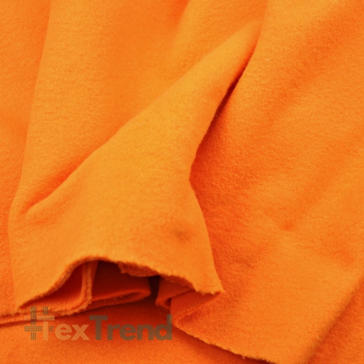 Bekleidungsfleece Stoff – orange