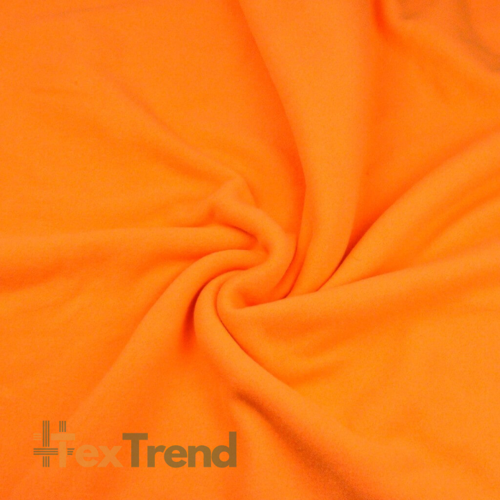 Bekleidungsfleece Stoff –  neonorange