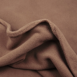 Bekleidungsfleece Stoff –  hellbraun