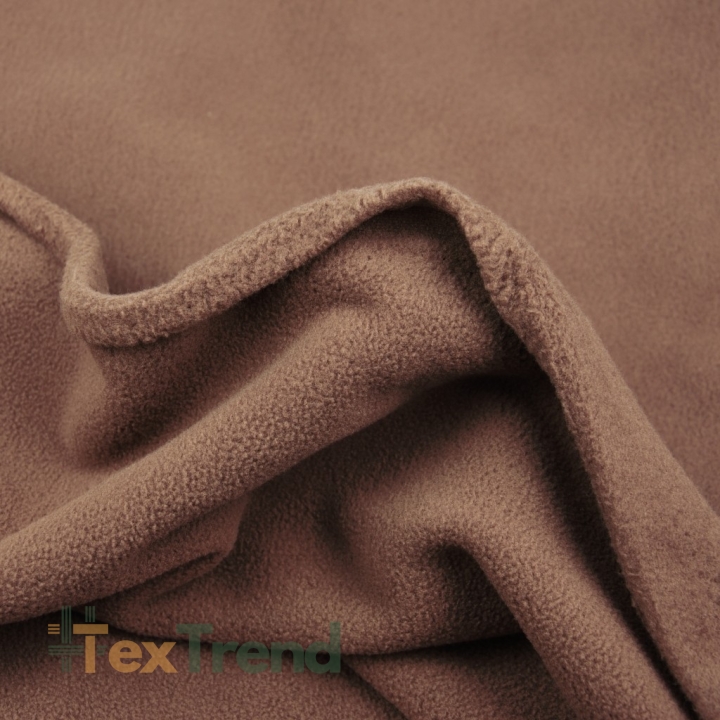 Bekleidungsfleece Stoff –  hellbraun