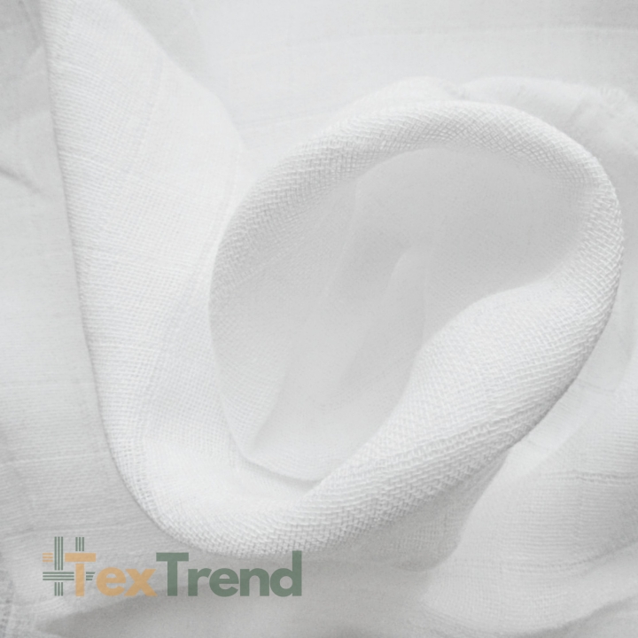 Baumwoll Mullstoff - weiß