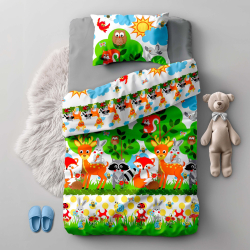 100 % Baumwolle, Tiere, Waldabenteuer