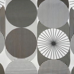 100% Baumwolle geometrisches Muster braun