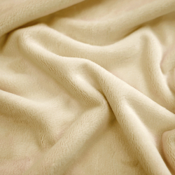 Minky Stoff / Minky Fleece – glatt – Bananencreme (Banana Cream)