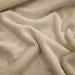 Minky Stoff / Minky Fleece – glatt – beige (Beige)