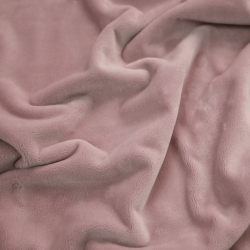 Minky Stoff / Minky Fleece – glatt – pastellrosa (Sephia Rose)