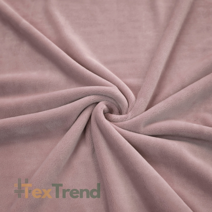 Minky Stoff / Minky Fleece – glatt – pastellrosa (Sephia Rose)