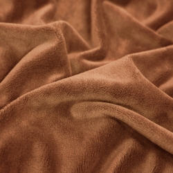 Minky Stoff / Minky Fleece – glatt – Zimt (Mocha Bisque)