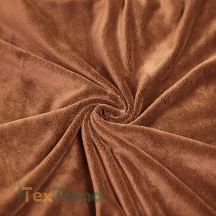 Minky Stoff / Minky Fleece – glatt – Zimt (Mocha Bisque)