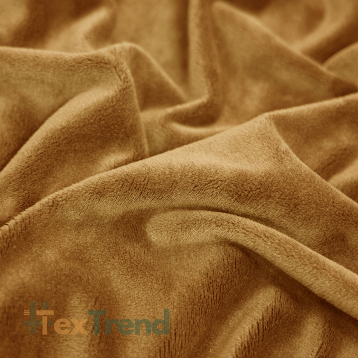 Minky Stoff / Minky Fleece – glatt – Rohrzucker (Brown Sugar)