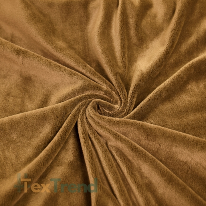 Minky Stoff / Minky Fleece – glatt – Rohrzucker (Brown Sugar)