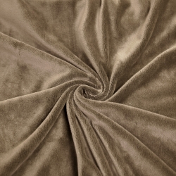 Minky Stoff / Minky Fleece – glatt – Mandel (Almondine)