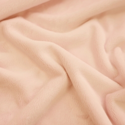 Minky Stoff / Minky Fleece – glatt – aprikosenfarben (Pale dogwood)