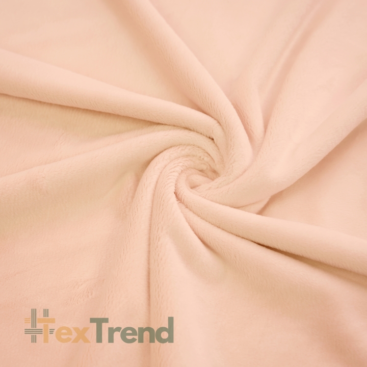 Minky Stoff / Minky Fleece – glatt – aprikosenfarben (Pale dogwood)