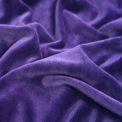 Minky Stoff / Minky Fleece – glatt – dunkelviolett (Passion Flower)