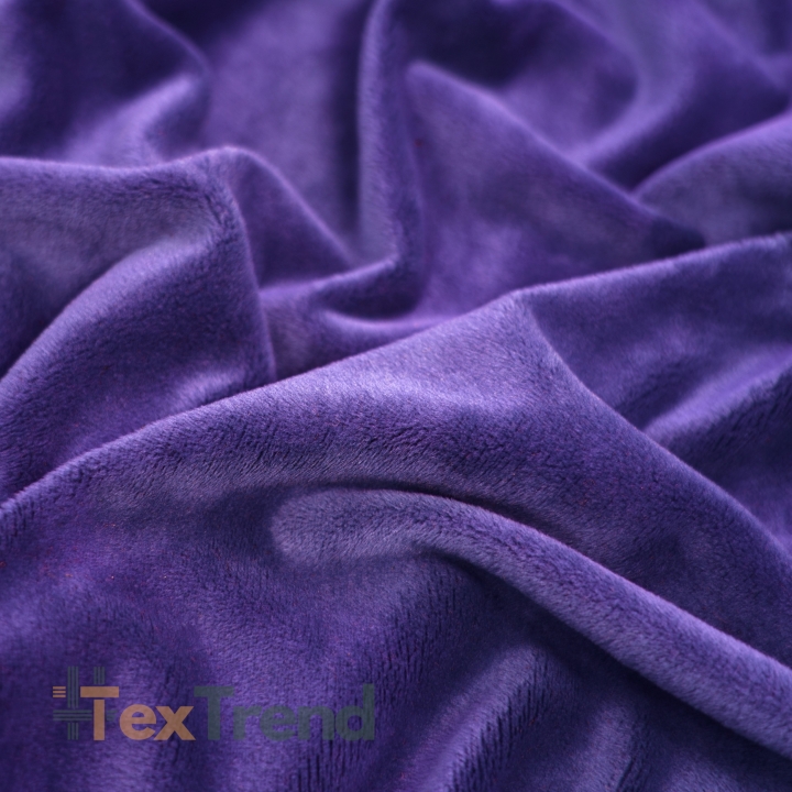Minky Stoff / Minky Fleece – glatt – dunkelviolett (Passion Flower)