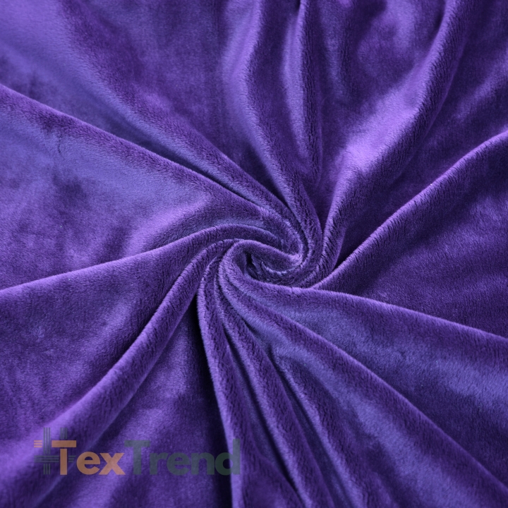 Minky Stoff / Minky Fleece – glatt – dunkelviolett (Passion Flower)