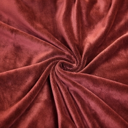 Minky Stoff / Minky Fleece – glatt – Ketchup