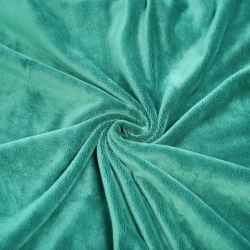 Minky Stoff / Minky Fleece – glatt – Azur