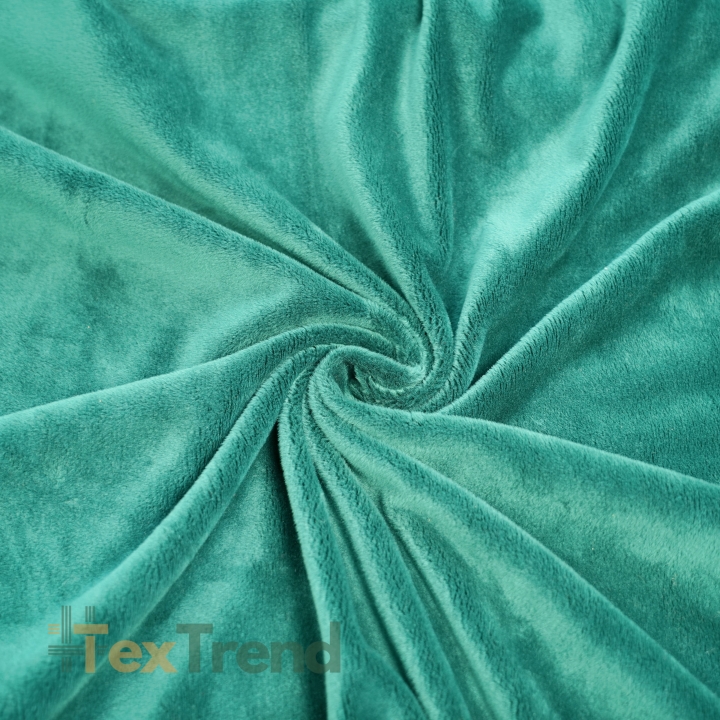 Minky Stoff / Minky Fleece – glatt – azurblau