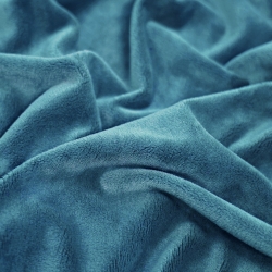Minky Stoff / Minky Fleece – glatt – Jeans