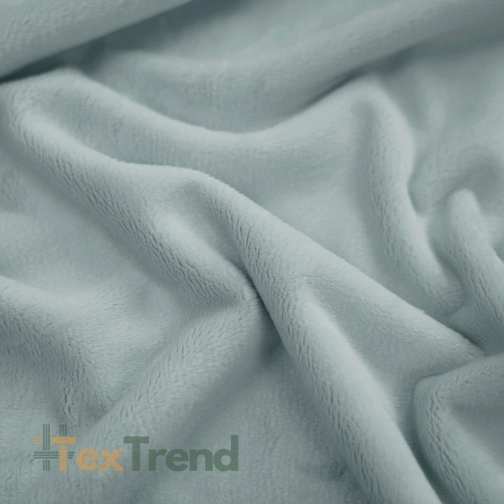 Minky Stoff / Minky Fleece – glatt – tauben grau (High Rise)