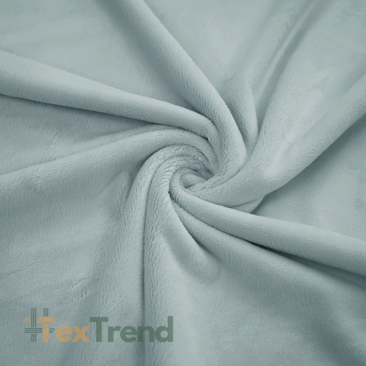 Minky Stoff / Minky Fleece – glatt – tauben grau (High Rise)