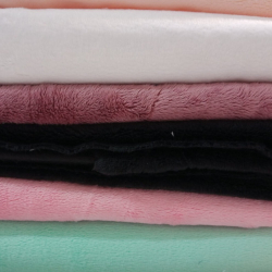 Minky Stoff / Minky Fleece – glatt – MIX Reste, Endstücke - 2kg