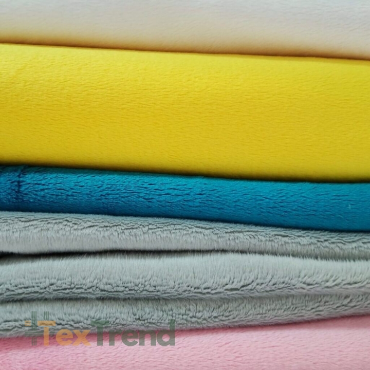 Minky Stoff / Minky Fleece – glatt – MIX Reste, Endstücke - 2kg