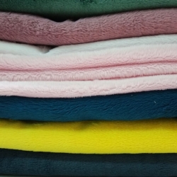 Minky Stoff / Minky Fleece – glatt – MIX Reste, Endstücke - 2kg