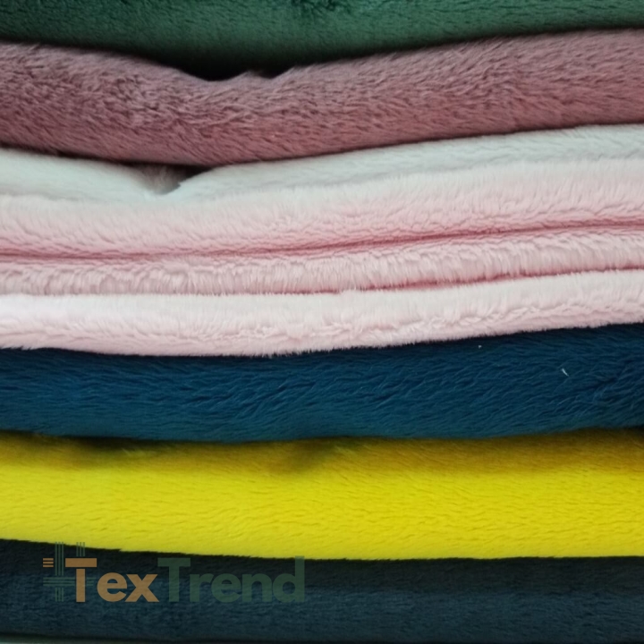 Minky Stoff / Minky Fleece – glatt – MIX Reste, Endstücke - 2kg