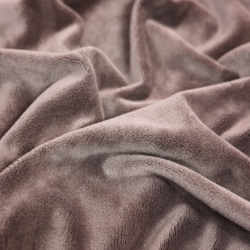 Minky Stoff / Minky Fleece – glatt – dunkel schmutzig rosa (Nostalgia Rose)