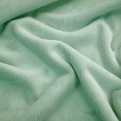 Minky Stoff / Minky Fleece – glatt – hellsalbei (Sky gray)