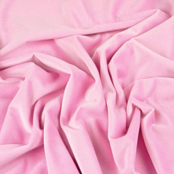 Velours glatt hellrosa (Candy Pink)  
