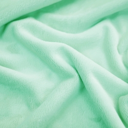 Minky Stoff / Minky Fleece – glatt – hellmint (Bay)