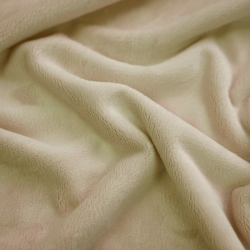Minky Stoff / Minky Fleece – glatt – sandfarben (Bleached Sand)