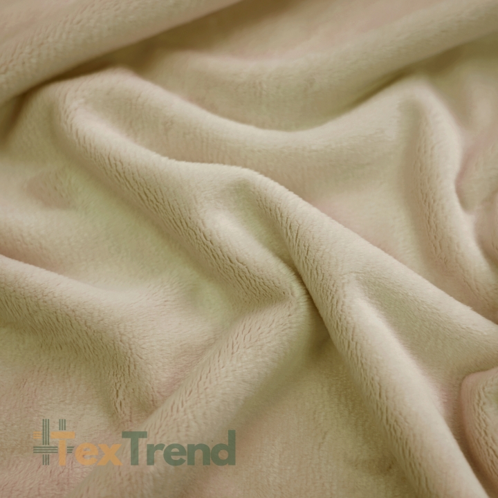 Minky Stoff / Minky Fleece – glatt – sandfarben (Bleached Sand)