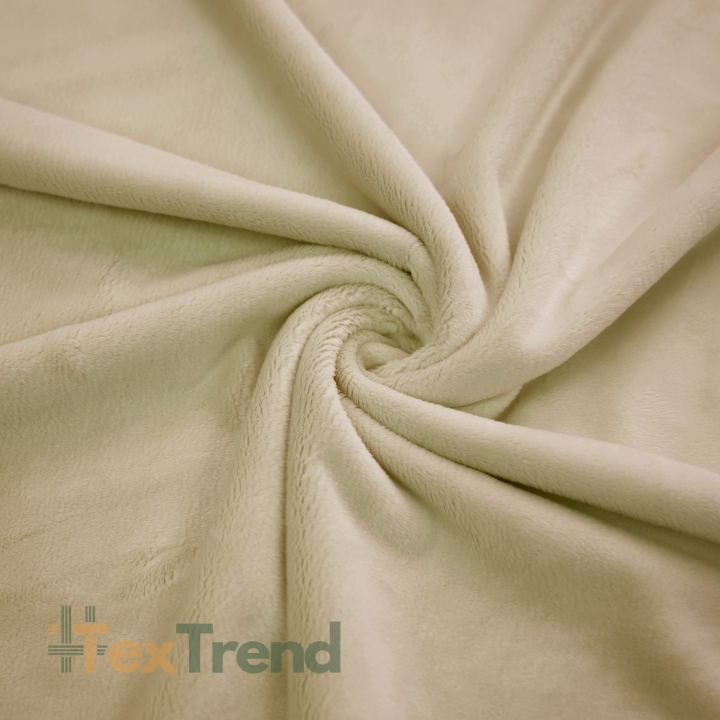 Minky Stoff / Minky Fleece – glatt – sandfarben (Bleached Sand)