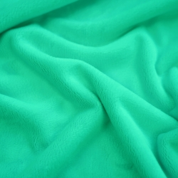 Minky Stoff / Minky Fleece – glatt – meergrün (Sea green)