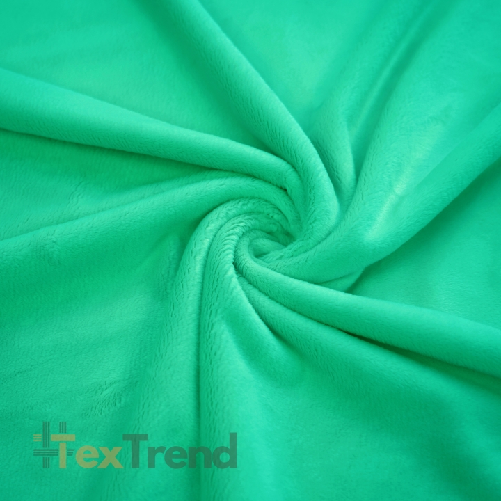 Minky Stoff / Minky Fleece – glatt – meergrün (Sea green)