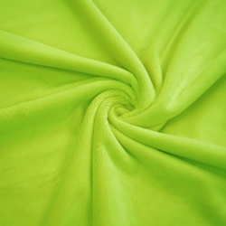 Minky Stoff / Minky Fleece – glatt – hellgrün (Jasmin Grün)