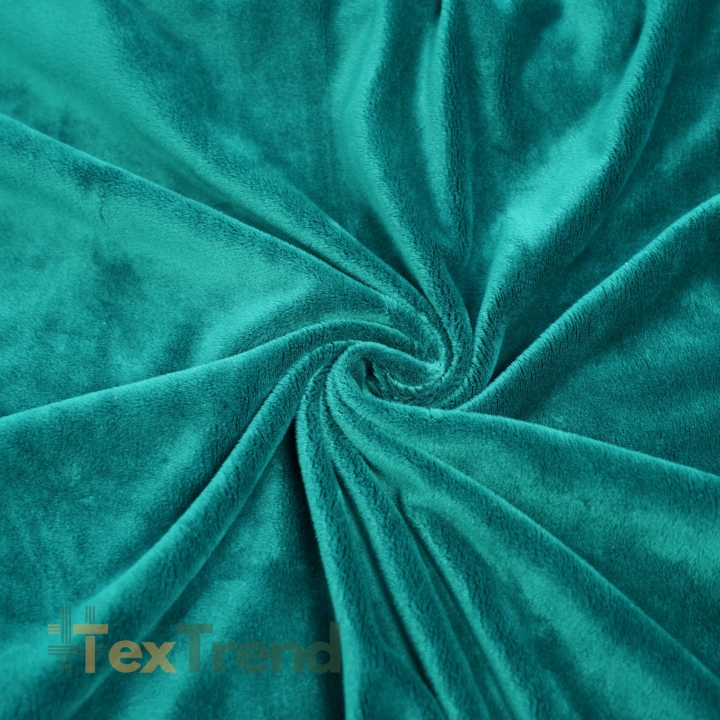 Minky Stoff / Minky Fleece – glatt – dunkel türkis (Mosaic blue)